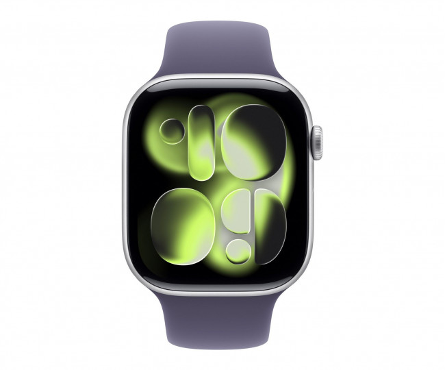 Apple Watch Series 11 GPS 46mm Silver Alu. Case w. Purple Fog S. Band - M/L (MEVA4) (Open Box)